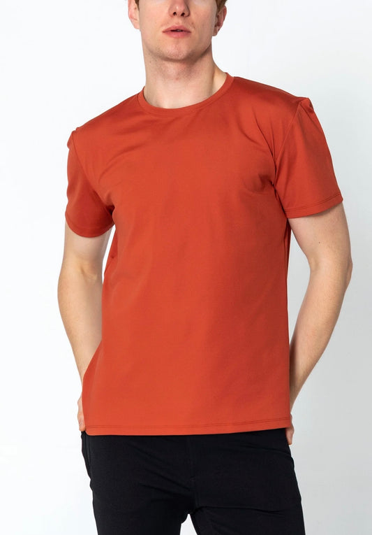 Crew-Neck Fitted T-Shirt Tile