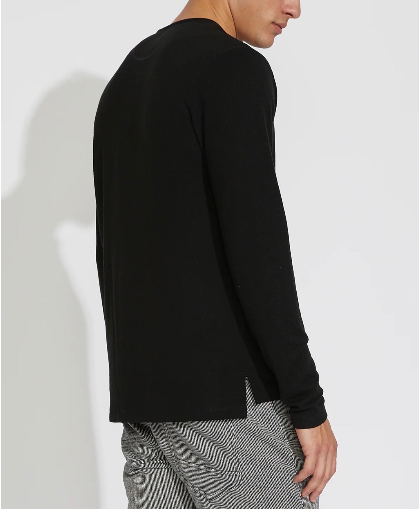 Hogan Long Sleeve Henley Black