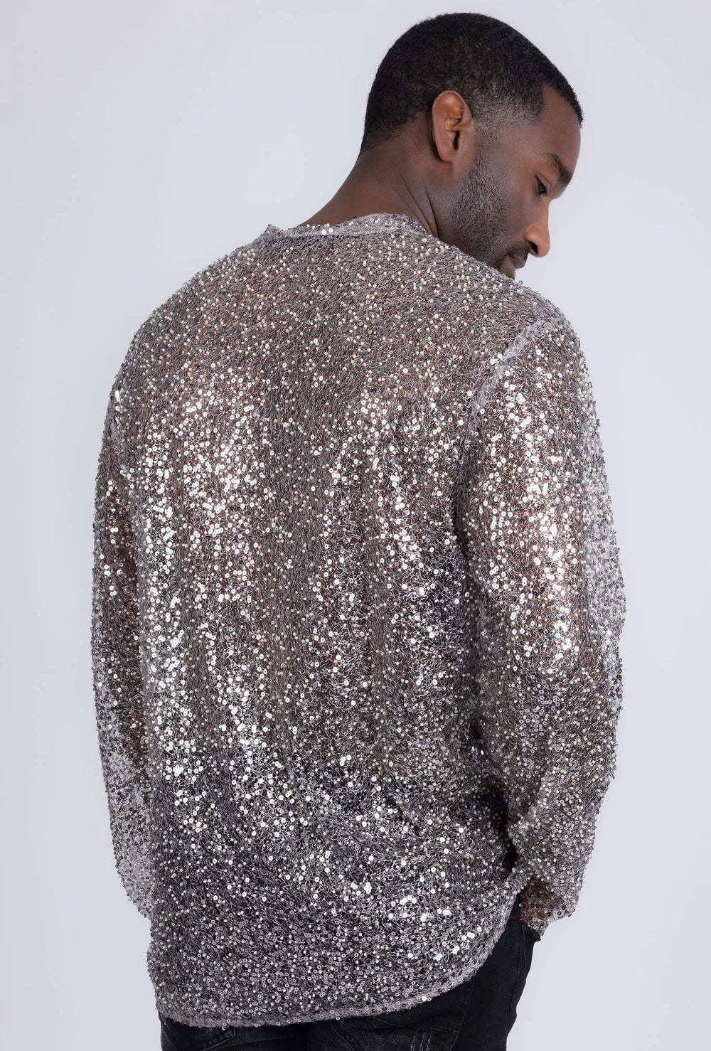 Chella Sequin Long Sleeve Beige