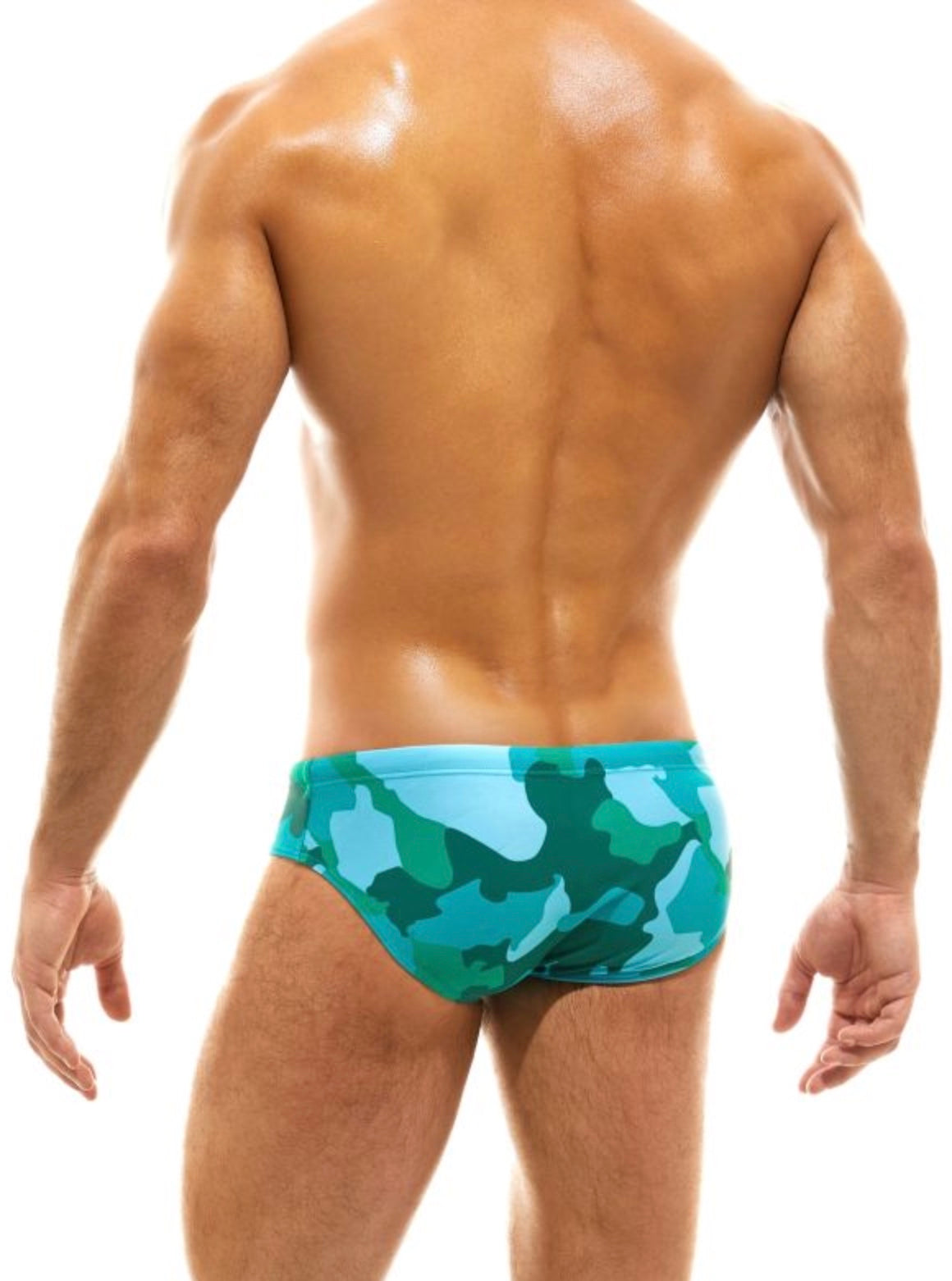 Recycled Camo Brief Swimwear Green