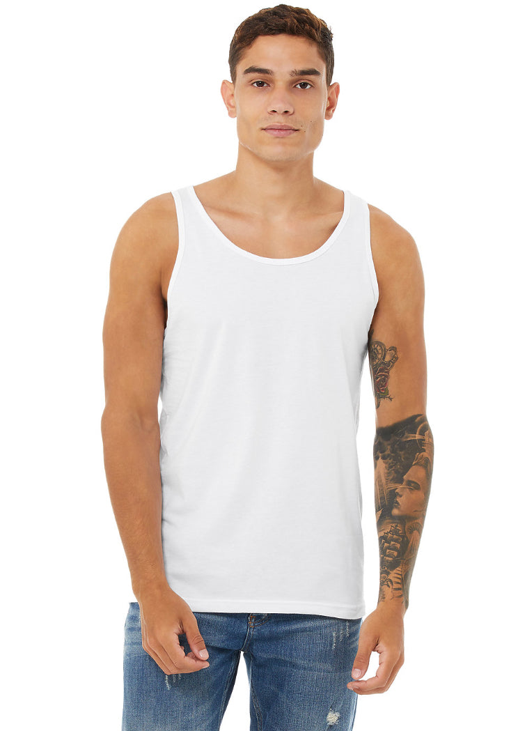 Unisex Jersey Tank White