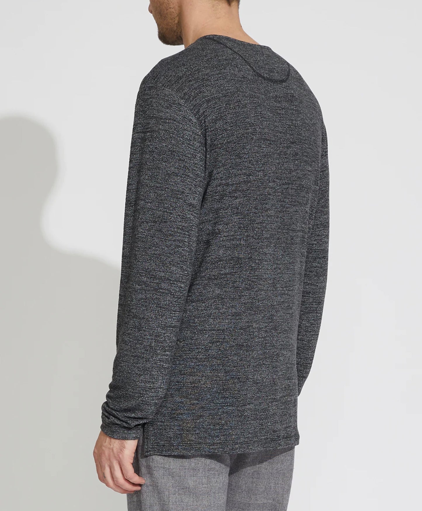 Hogan Crewneck Henley Dark Charcoal