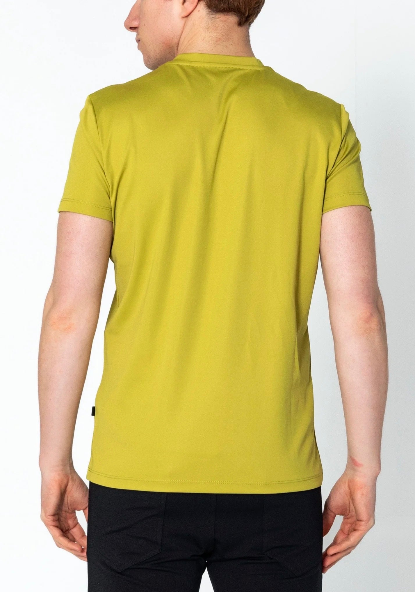 V-Neck Fitted T-Shirt Olive Green