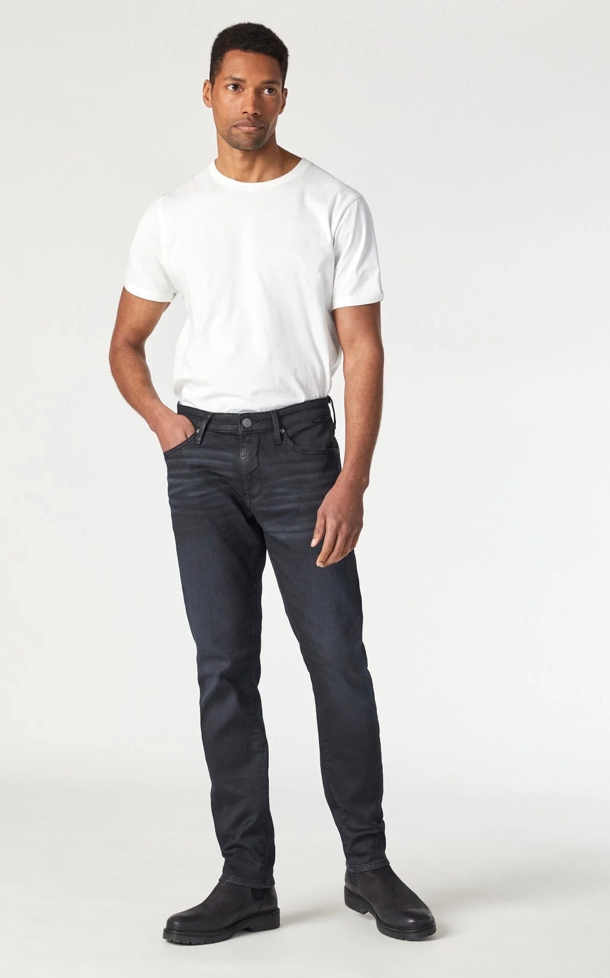 Jake Slim Double Coated Athletic Black