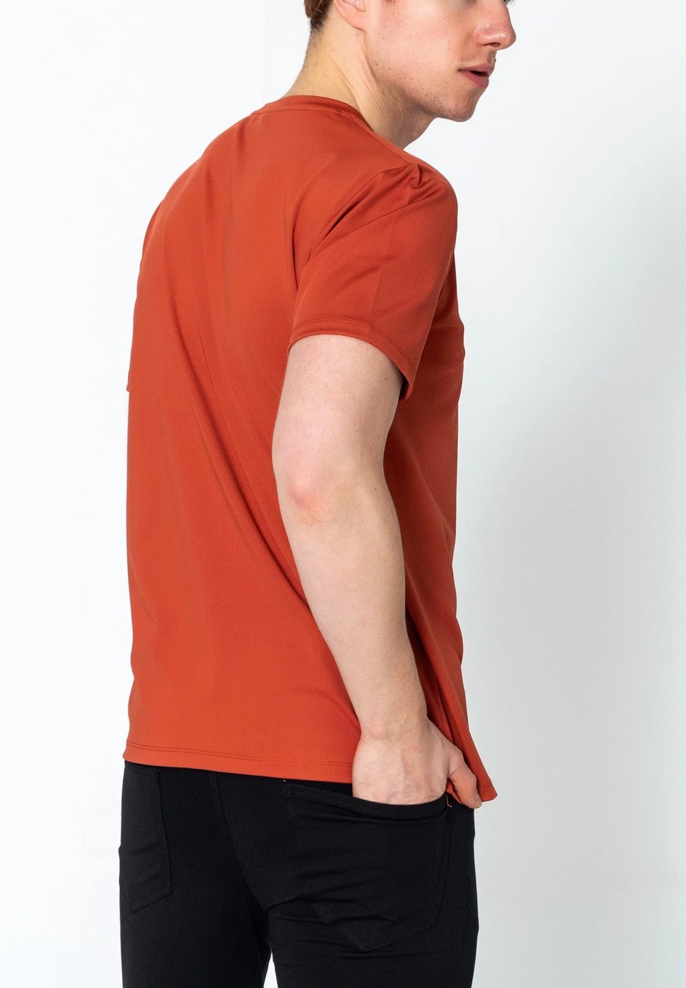 Crew-Neck Fitted T-Shirt Tile