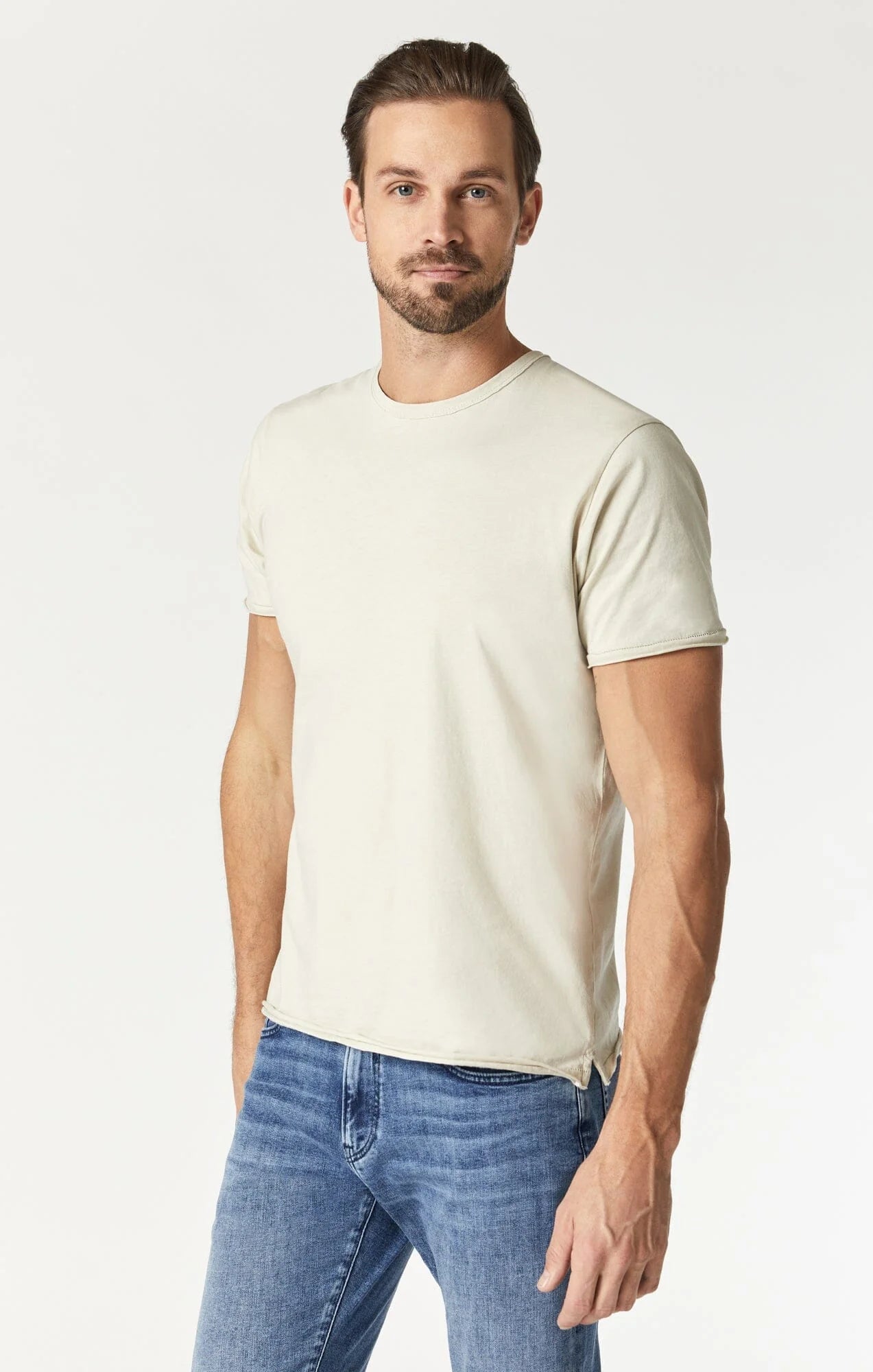 Raw Edge Crew Neck T-Shirt
Relaxed Fit | Pelican