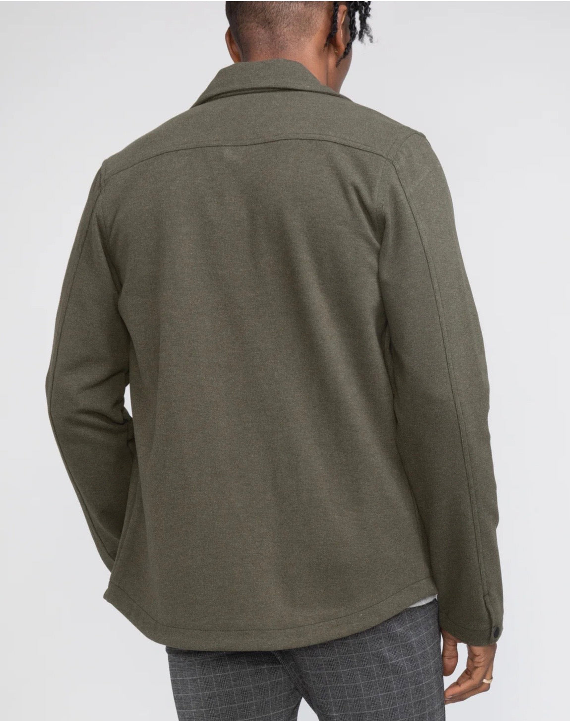 Bennett Snap Front Shirt Jacket Olive