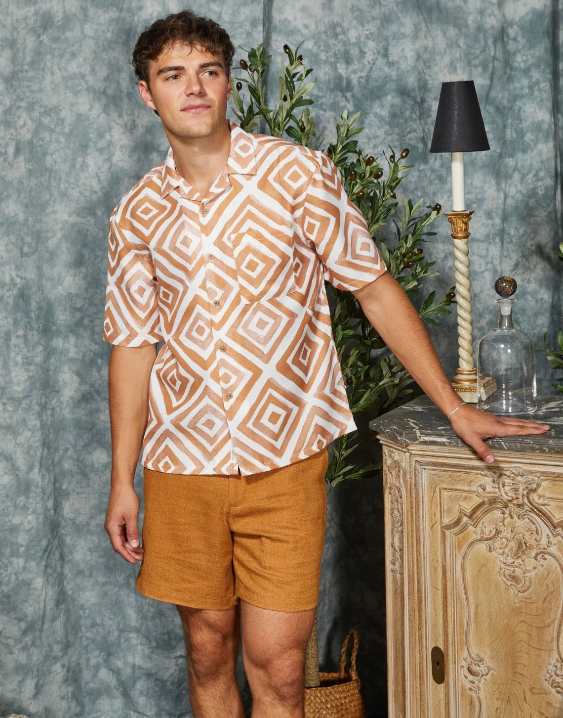 Relaxed Fit Resort Shirt Sudan Brown