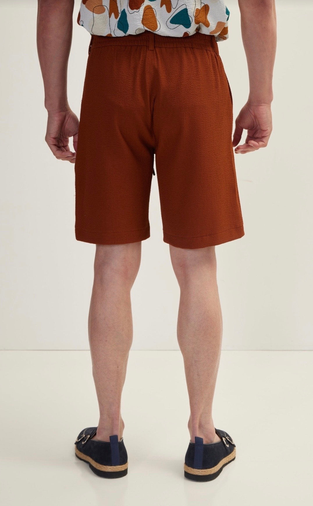 Waffle Dress Short Brown