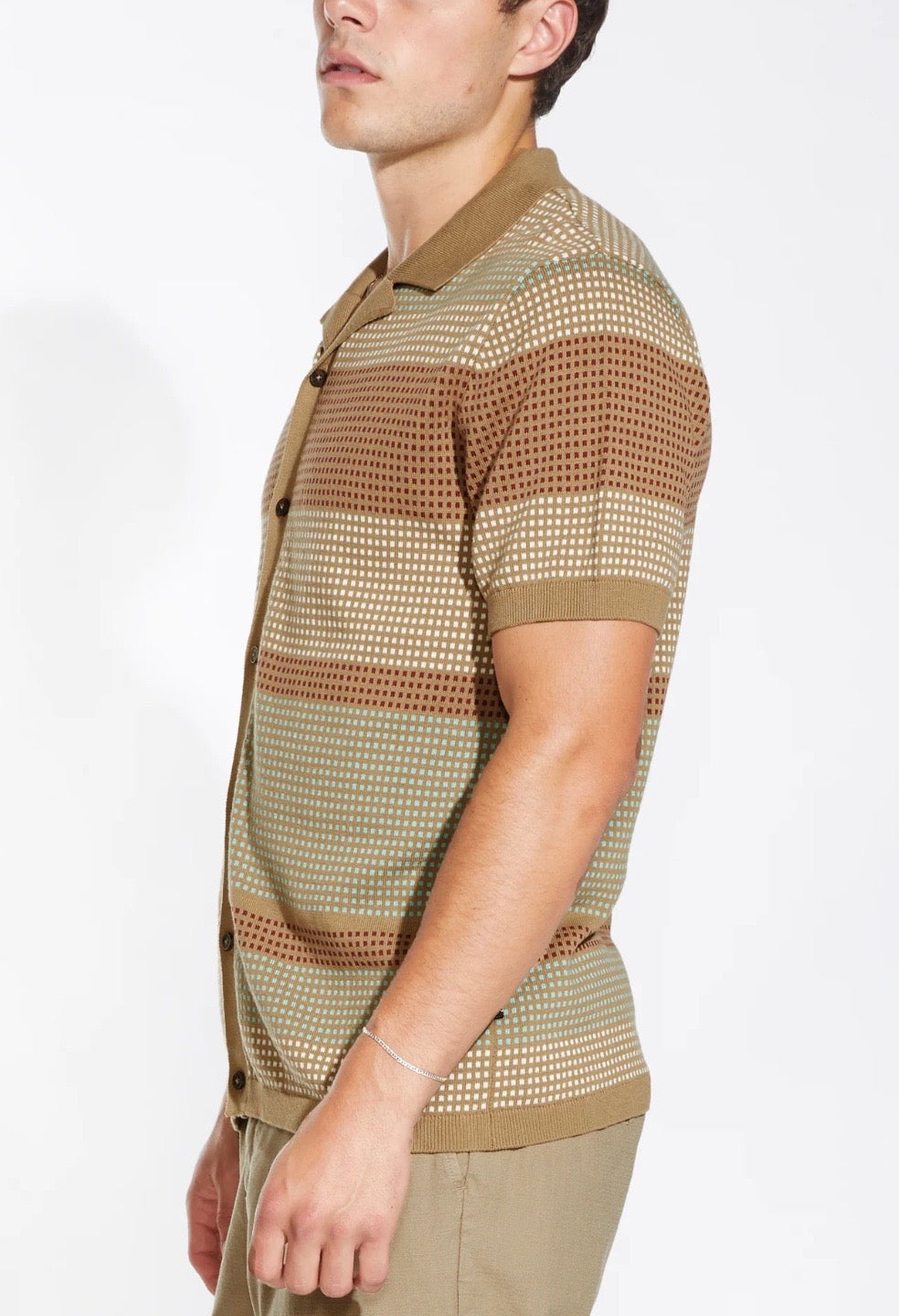 Full Placket Resort Shirt Tobacco