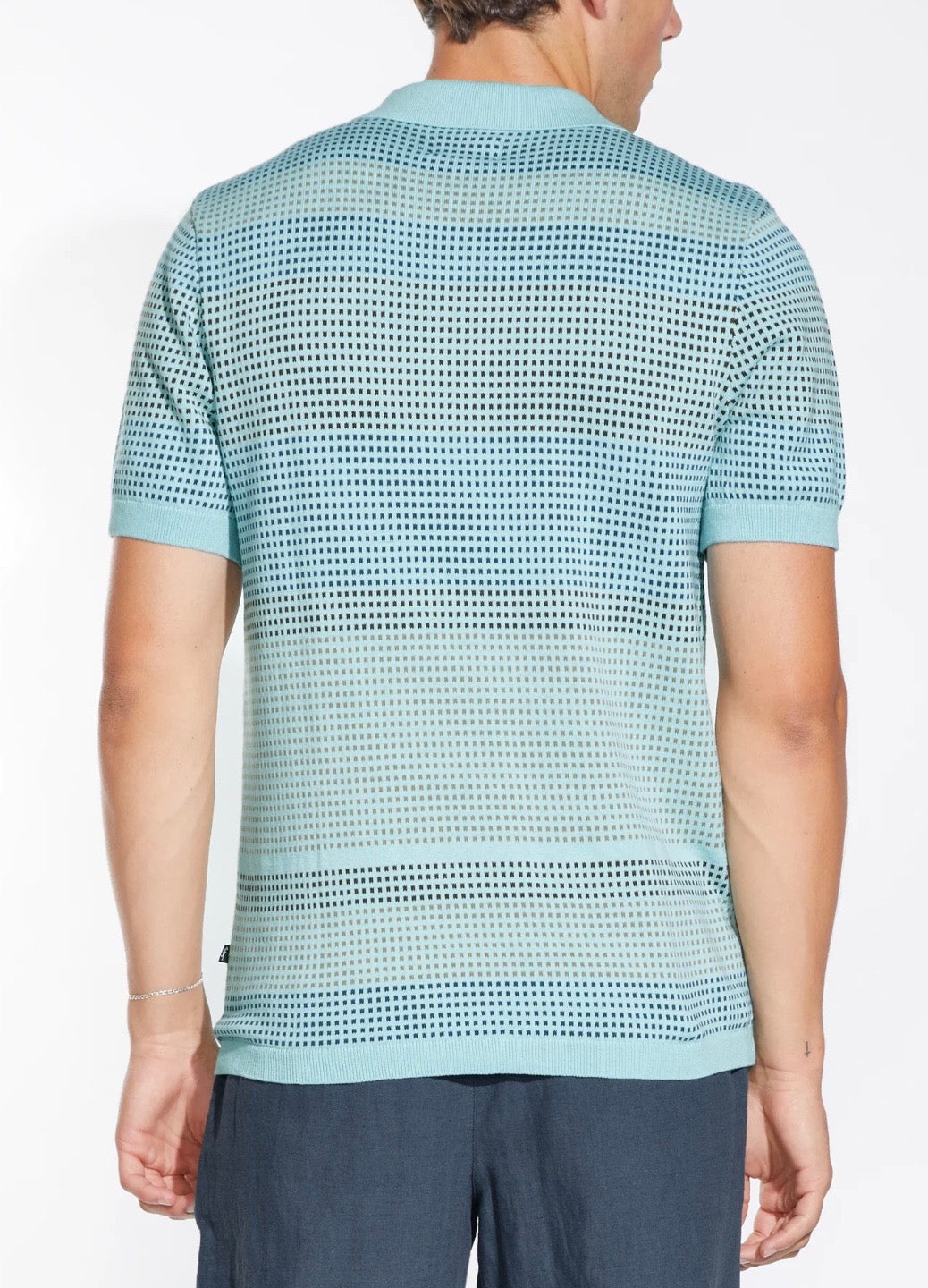 Full Placket Resort Shirt Aqua
