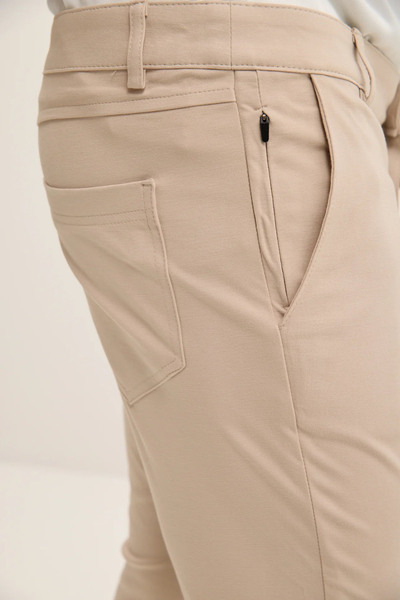 Tapered Casual Wear Pants - Beige