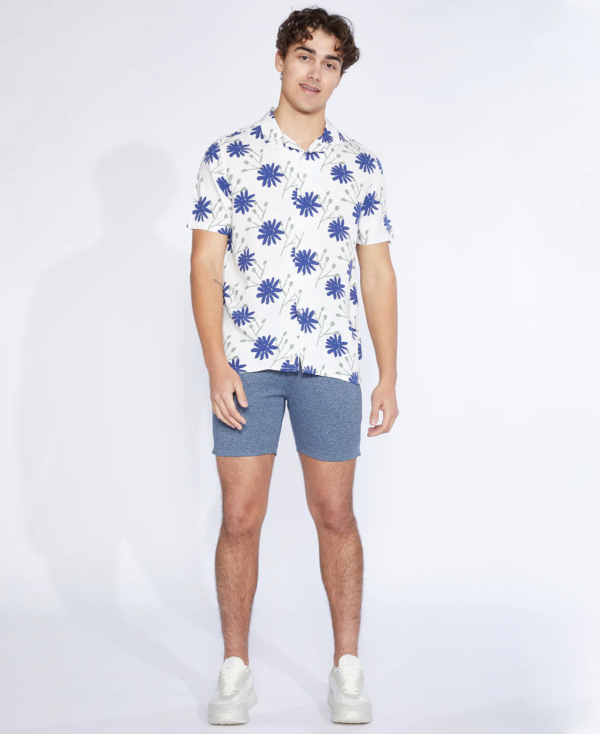 Arroyo Printed Resort Shirt | White