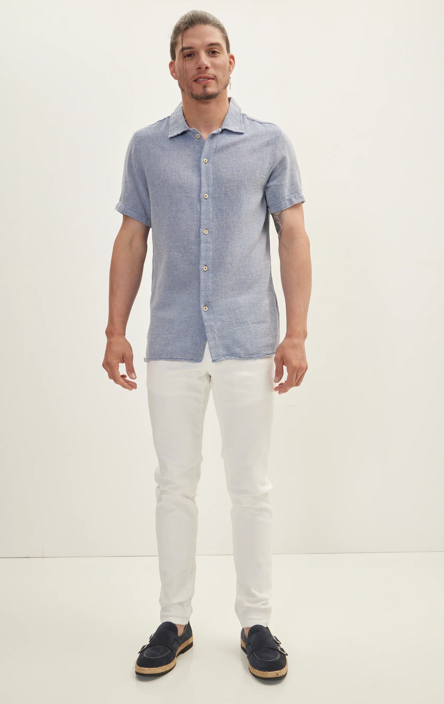Blue Shirt Knit