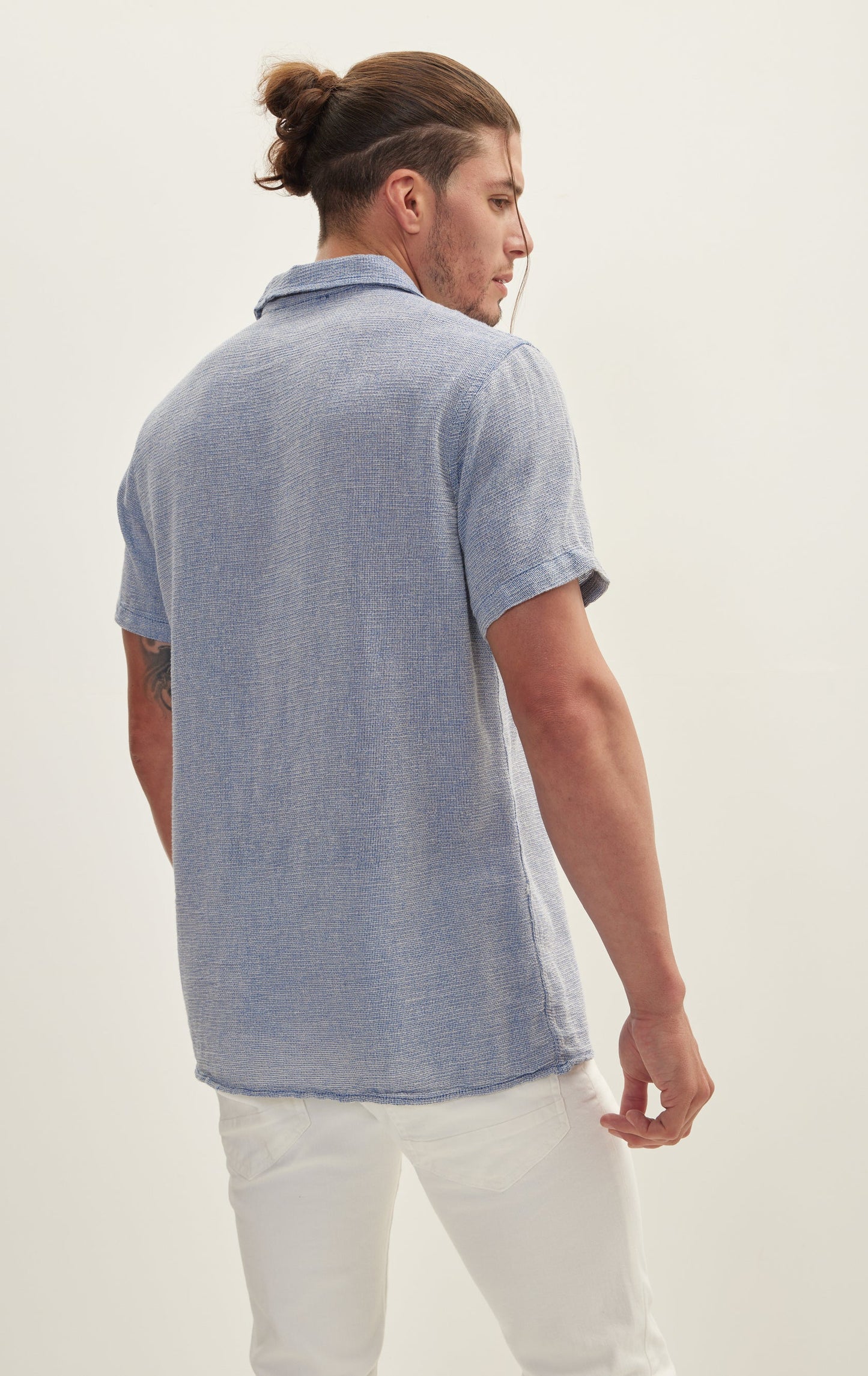 Blue Shirt Knit