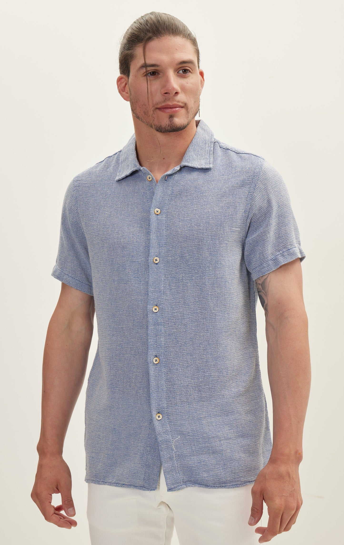 Blue Shirt Knit