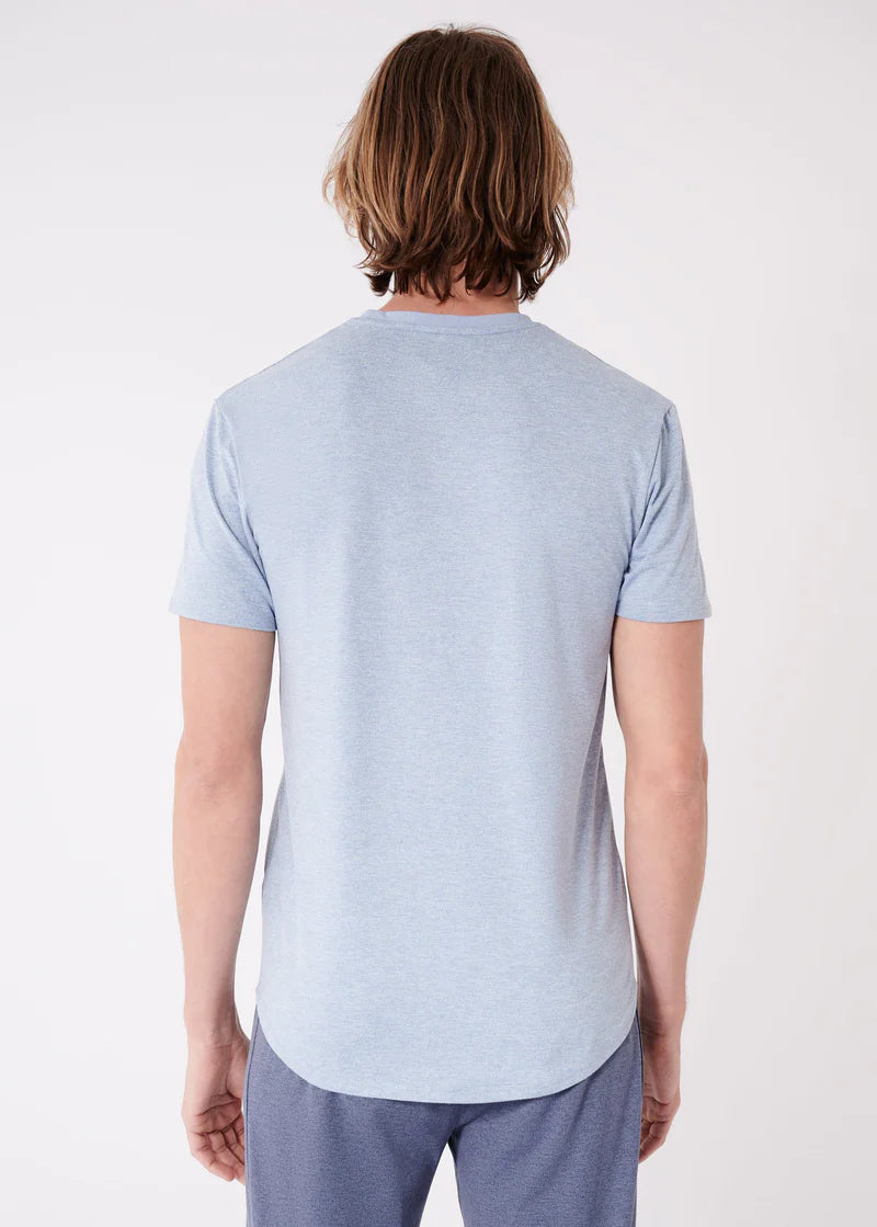Summit Curved Hem T-Shirt Heather Slate