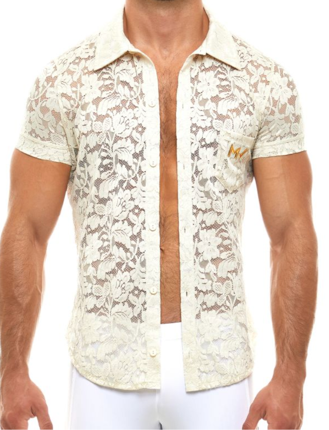 Floral Lace Shirt \ Ivory