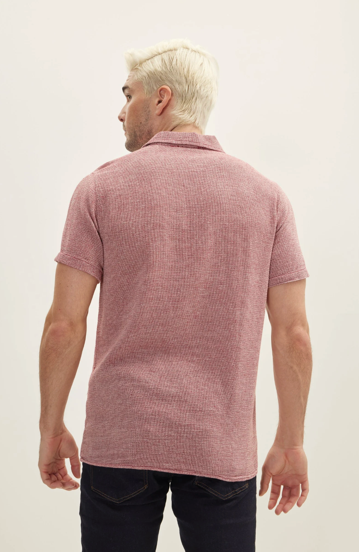 Knit Button Down Shirt