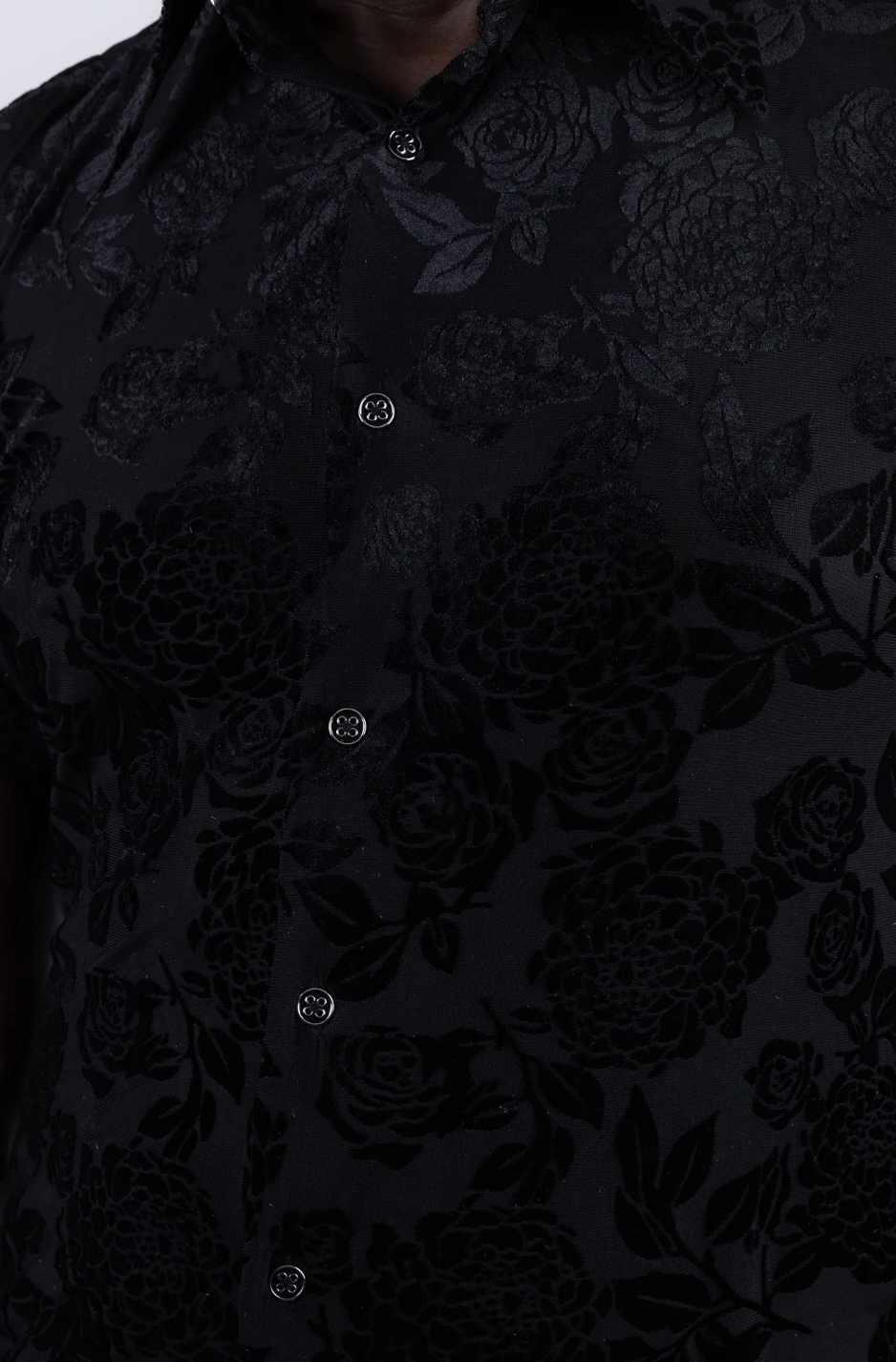 Black Beauty Sheer Short Sleeve Shirt