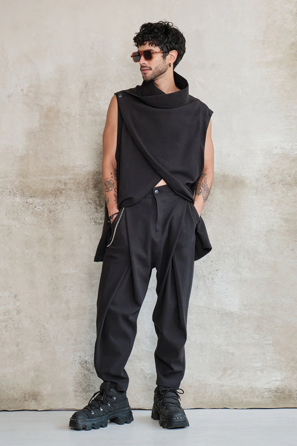 Oversized Wrap Black