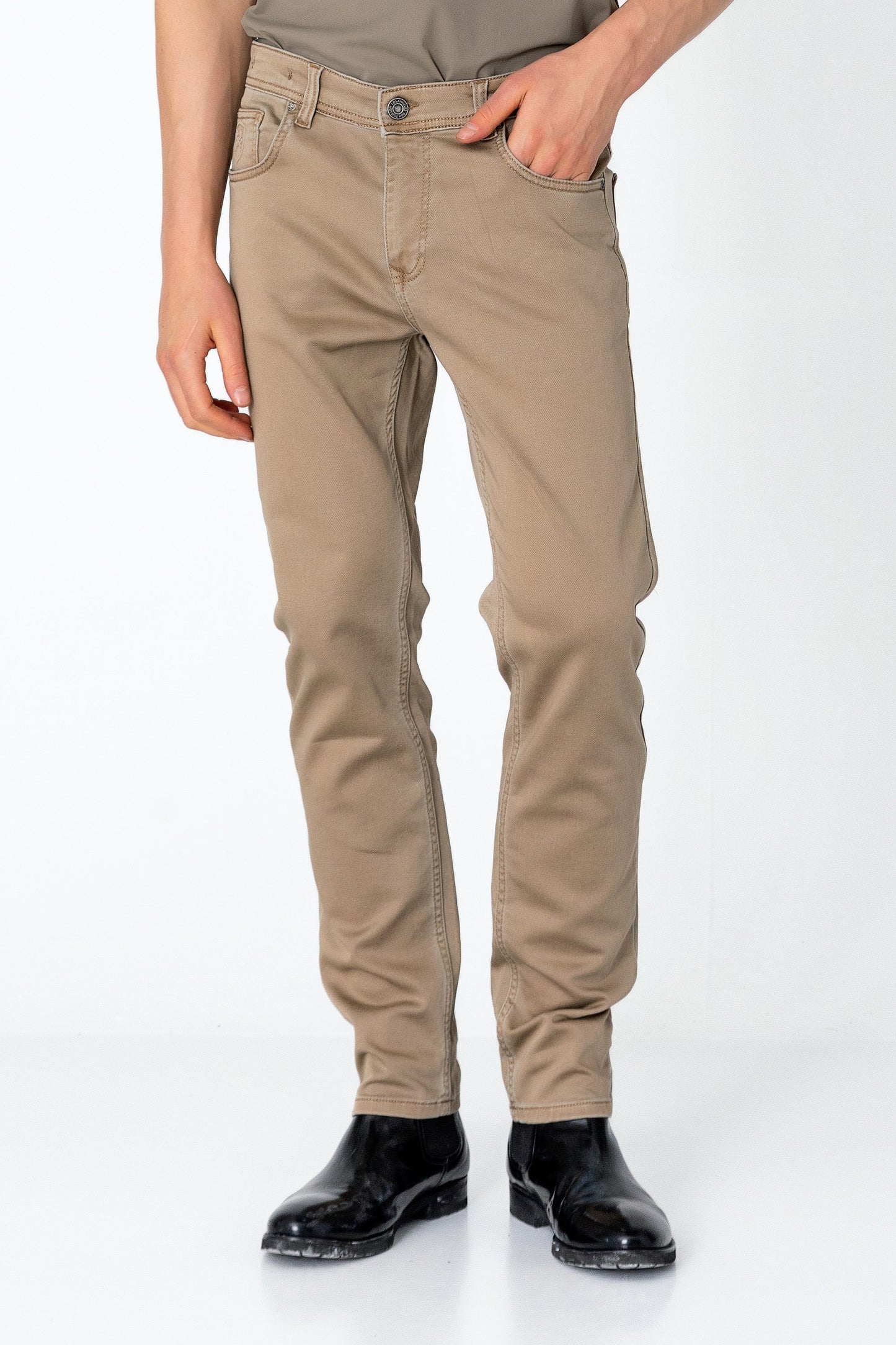Slim Fit Jeans - Milk Brown