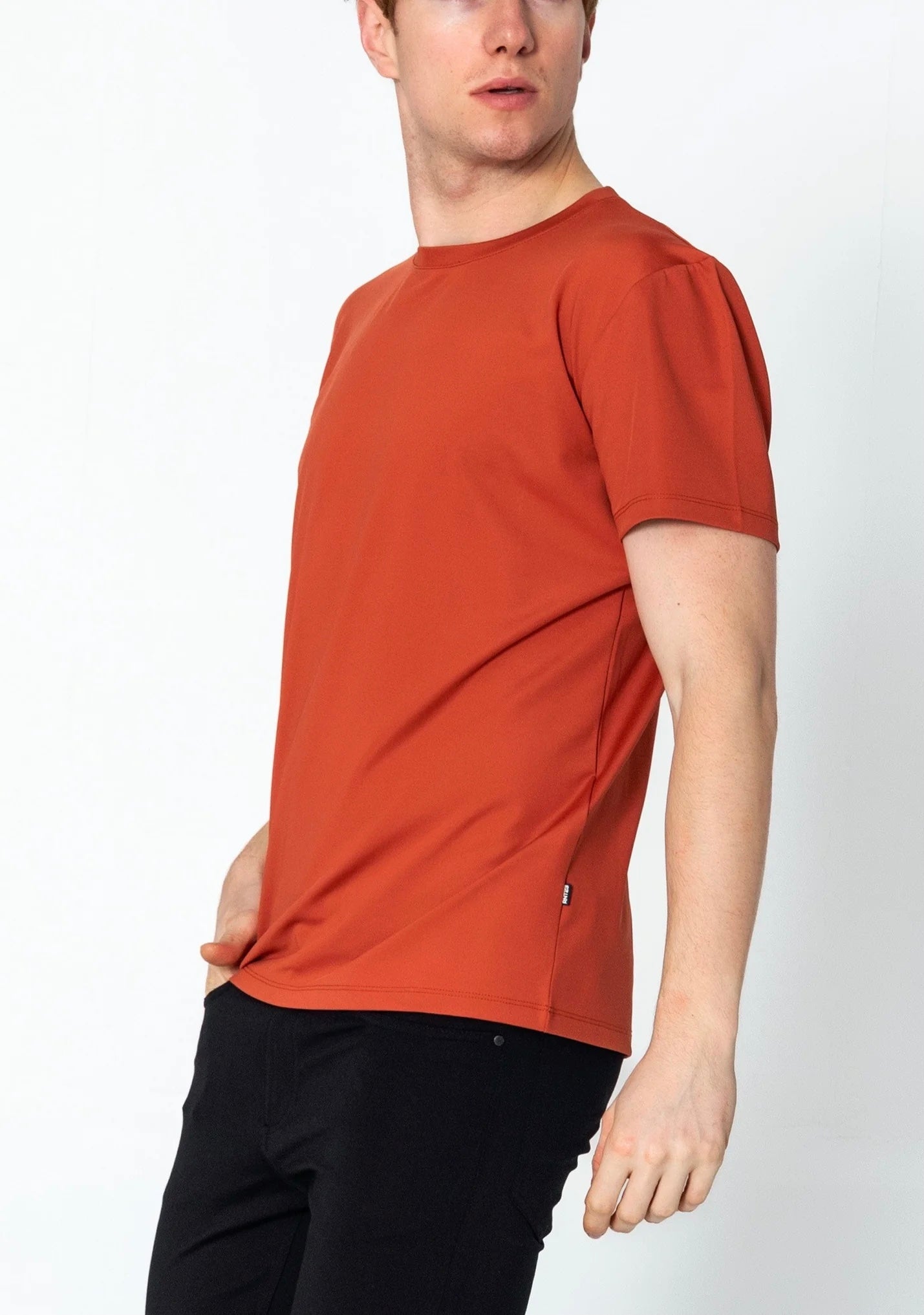 Crew-Neck Fitted T-Shirt Tile