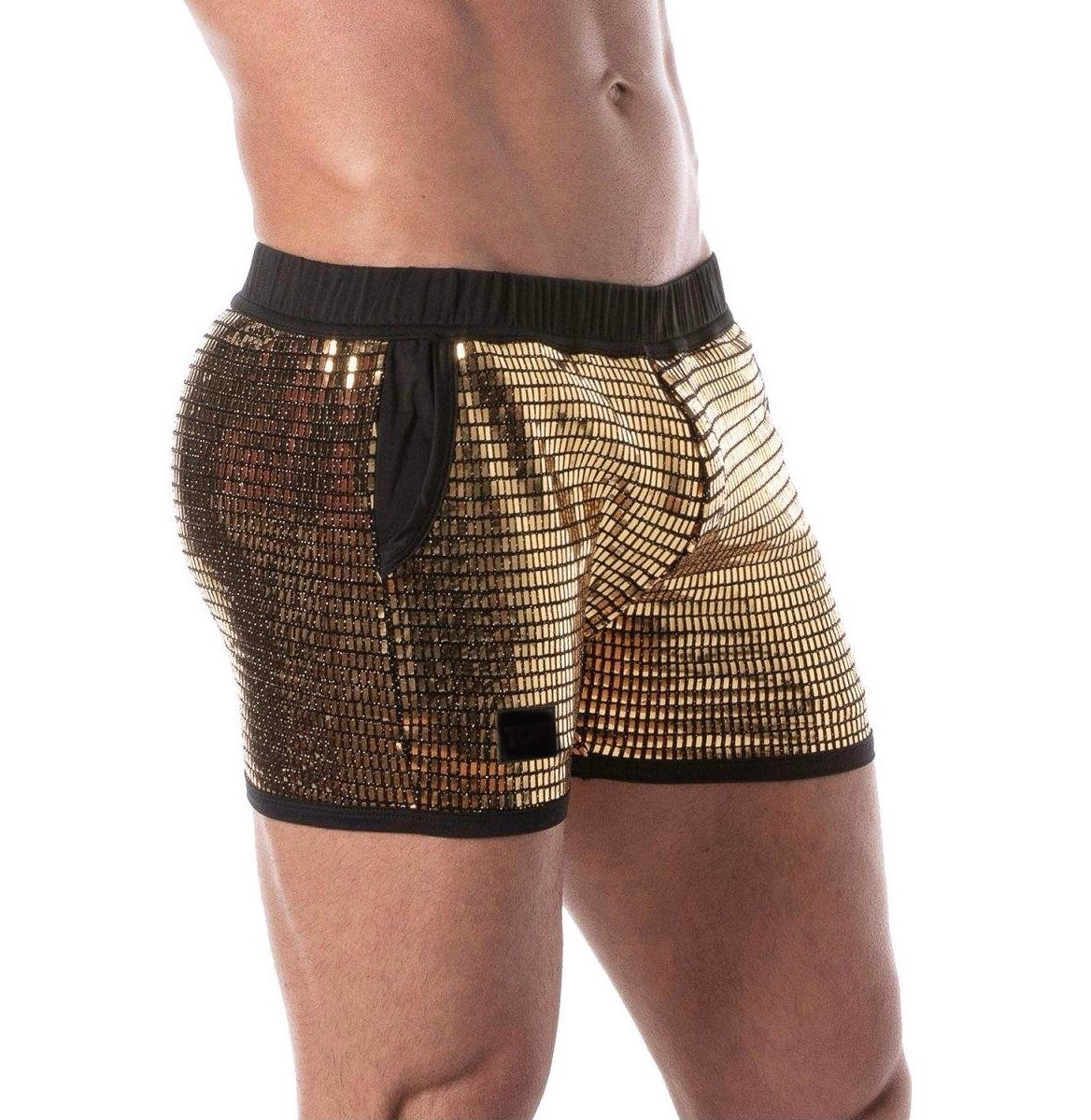 Gold Glitter Shorts