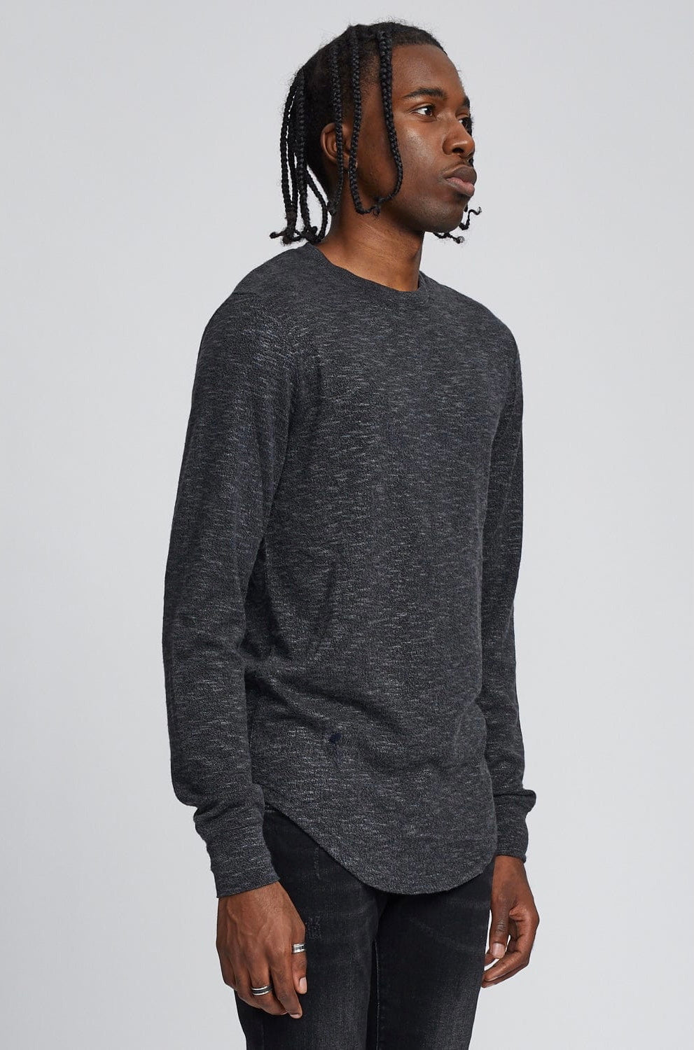 LS Uppercut Sweater Mix Black