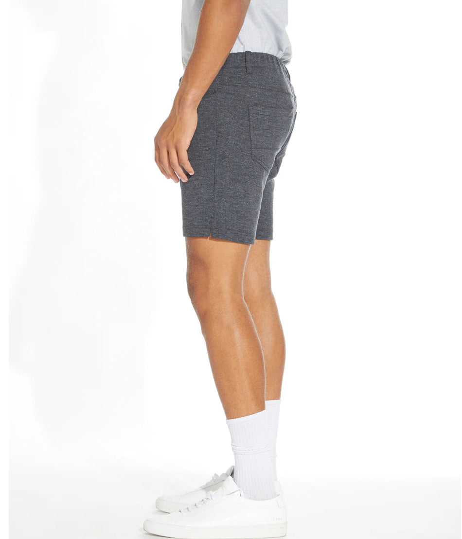 Keith 6" Pique Short (Heather Charcoal)