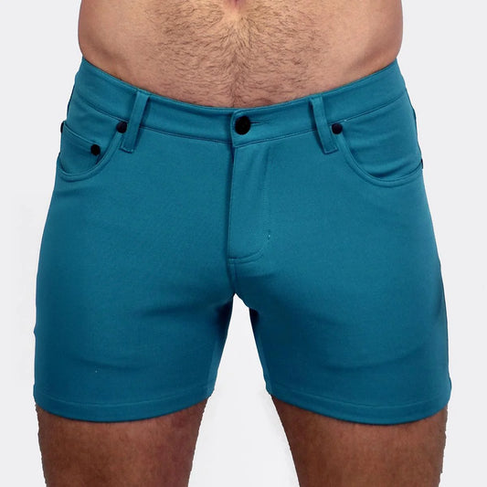 Teal 5" Super Stretch Shorts
