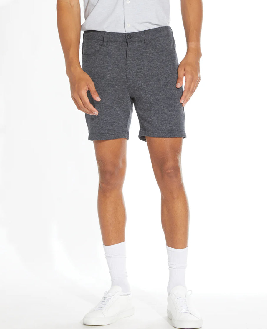 Keith 6" Pique Short (Heather Charcoal)