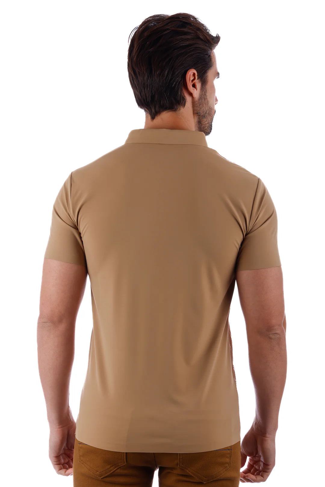 Solid Bandwagon Polo Shirt Khaki