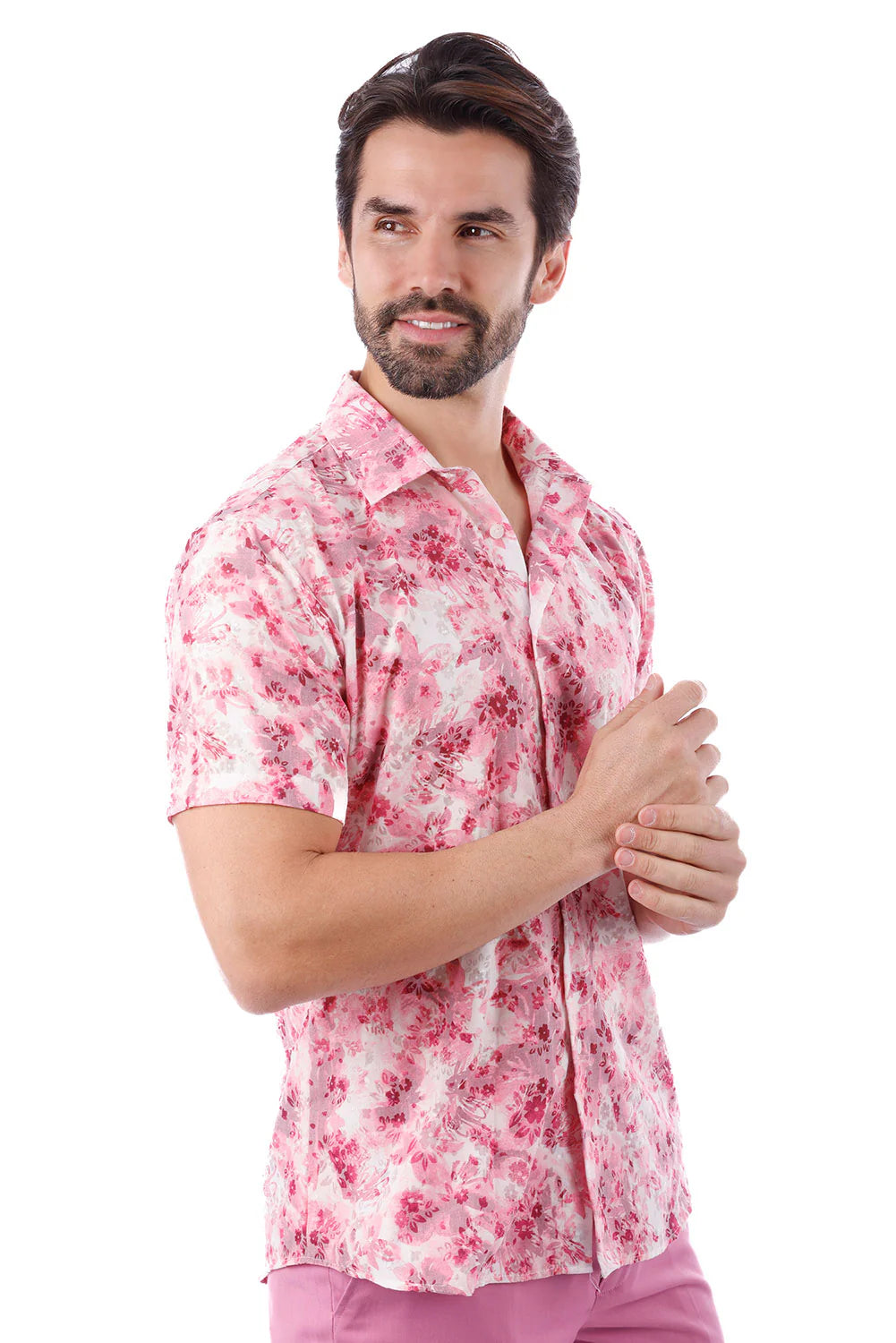 Elegant Buzz Short Sleeve Shirt Pink