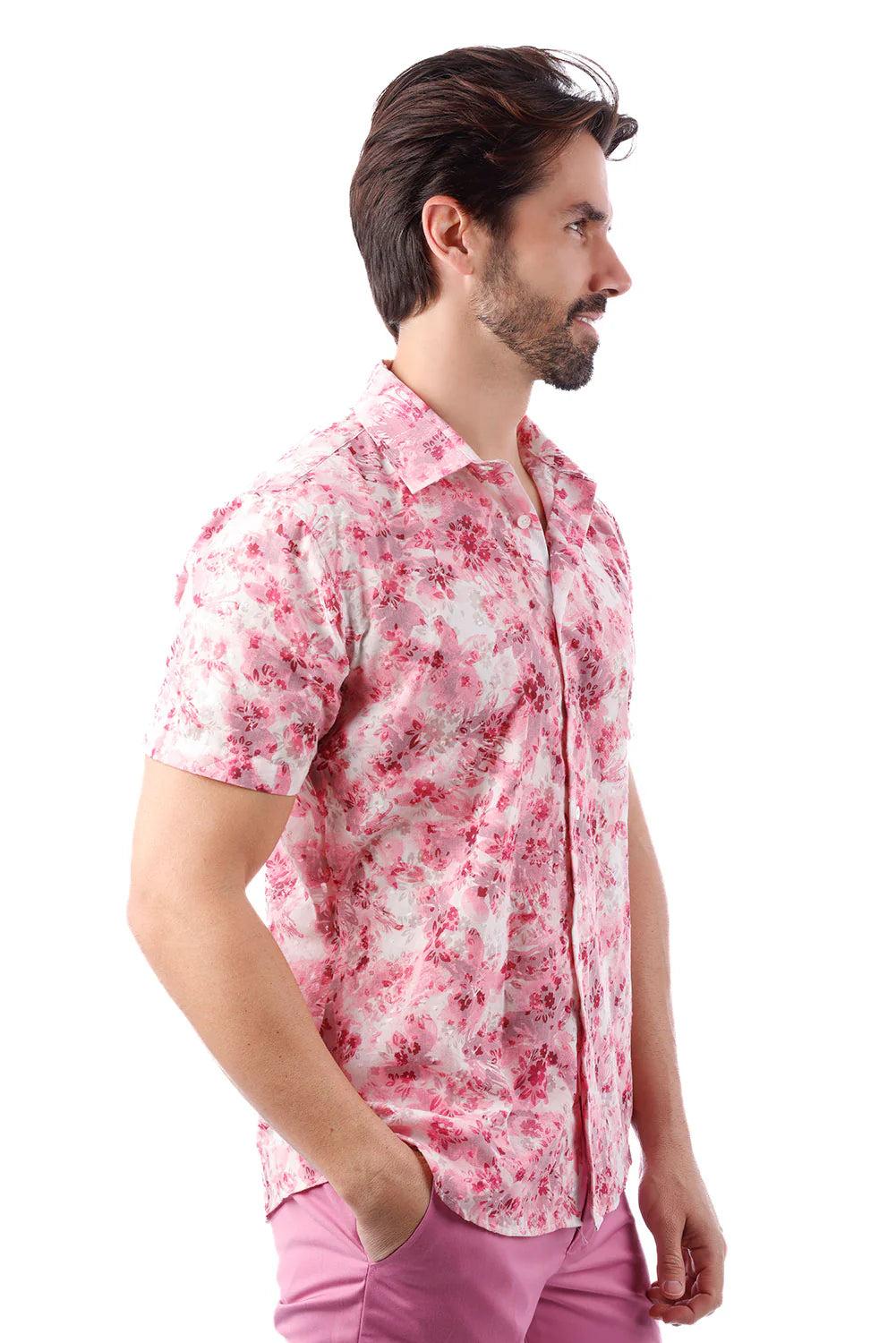 Elegant Buzz Short Sleeve Shirt Pink