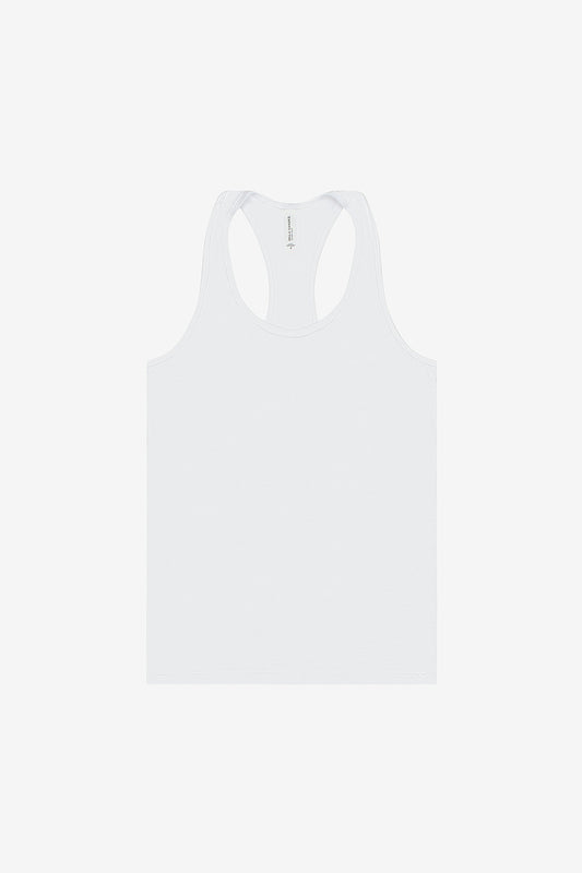 Jersey Racerback Tank White