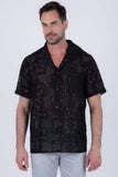 Cuban Embroidered Short Sleeve Shirt