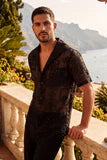 Cuban Embroidered Short Sleeve Shirt