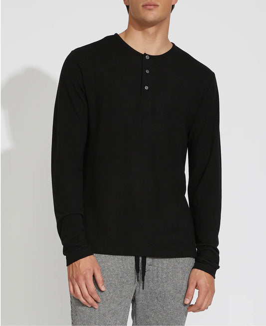 Hogan Long Sleeve Henley Black