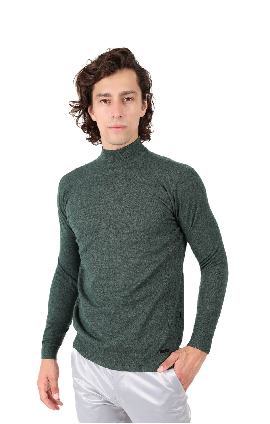 Mock Neck Sweater Emerald