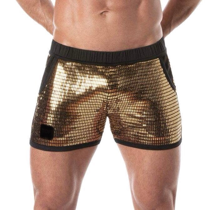 Gold Glitter Shorts