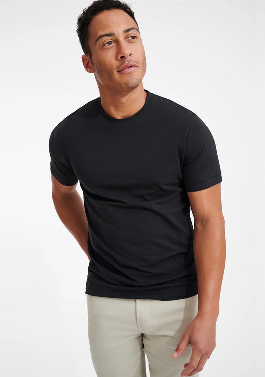 Cotton Stretch T-Shirt Black