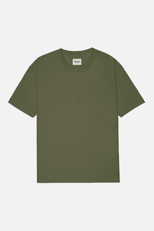 Heavyweight Slub Hi-Lo Tee Olive