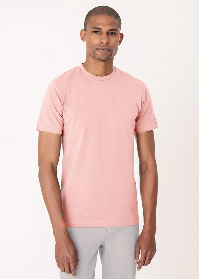 Cotton Stretch T-Shirt Light Pink