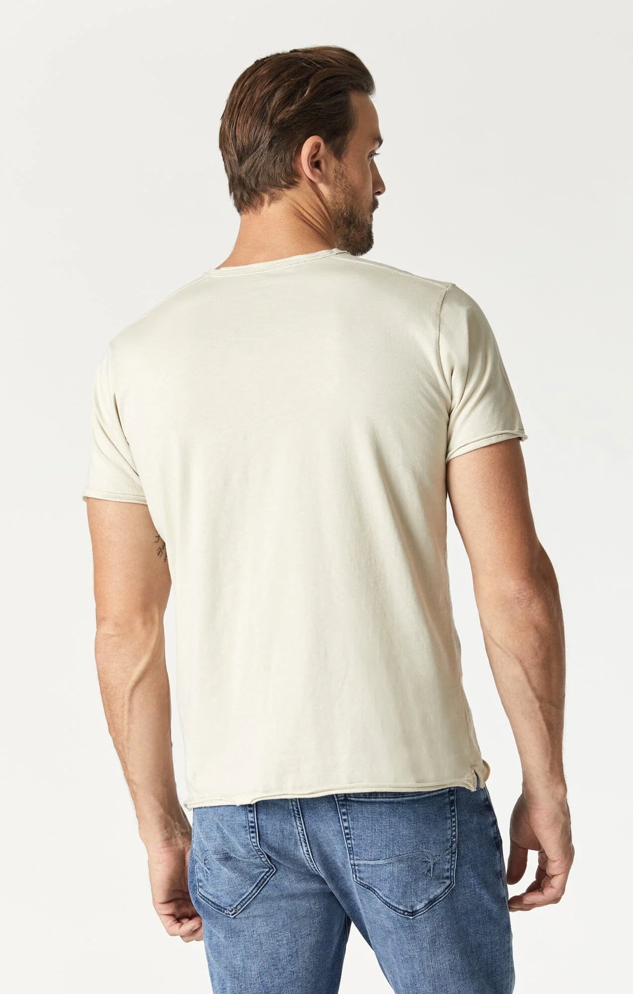 Raw Edge Crew Neck T-Shirt
Relaxed Fit | Pelican