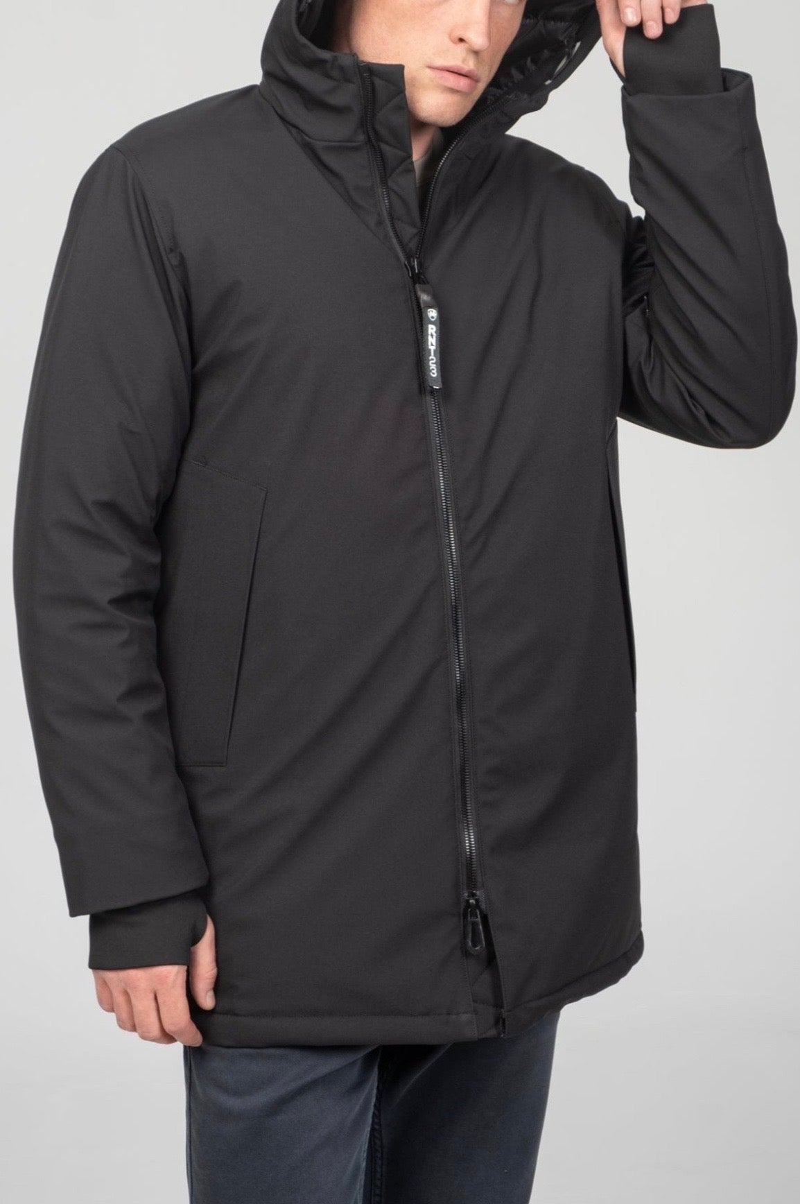 Cozy Seamless Winter Coat Black