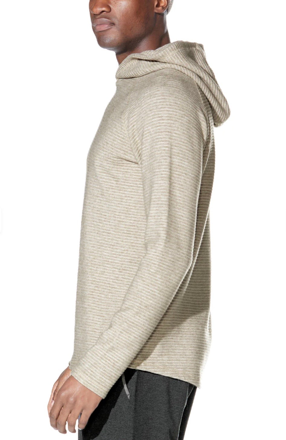 Wolf Knit Hoodie Heather Khaki