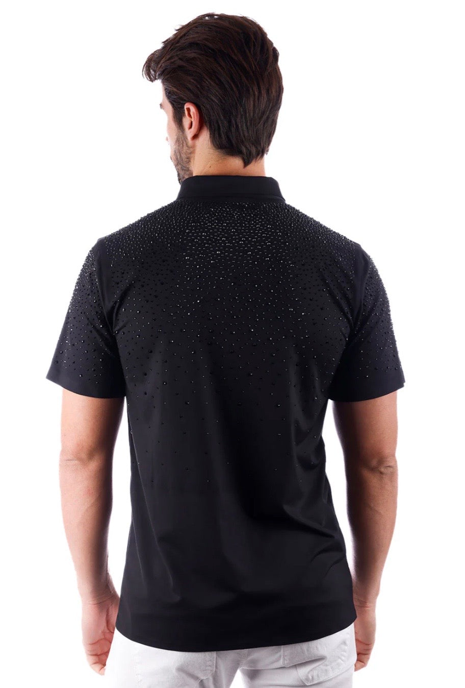 Rhinestone Shirt Black/Black