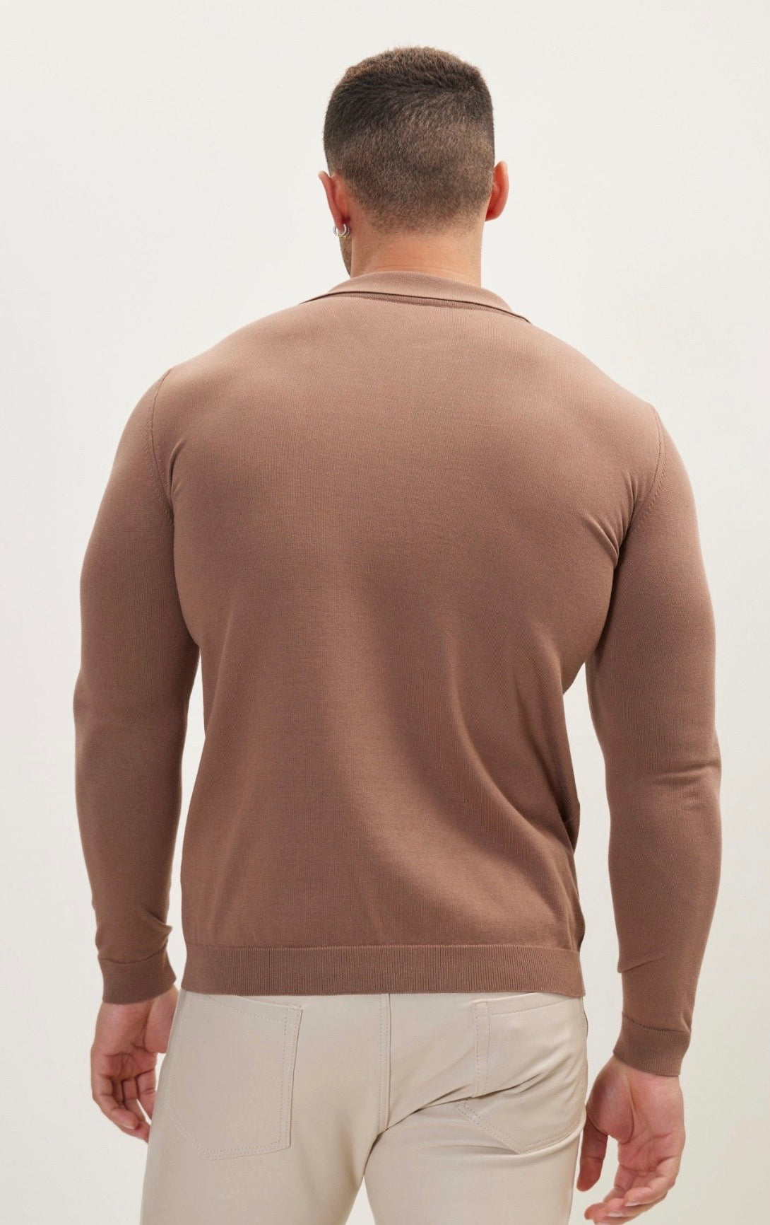 Long Sleeves T-Shirt Light Brown