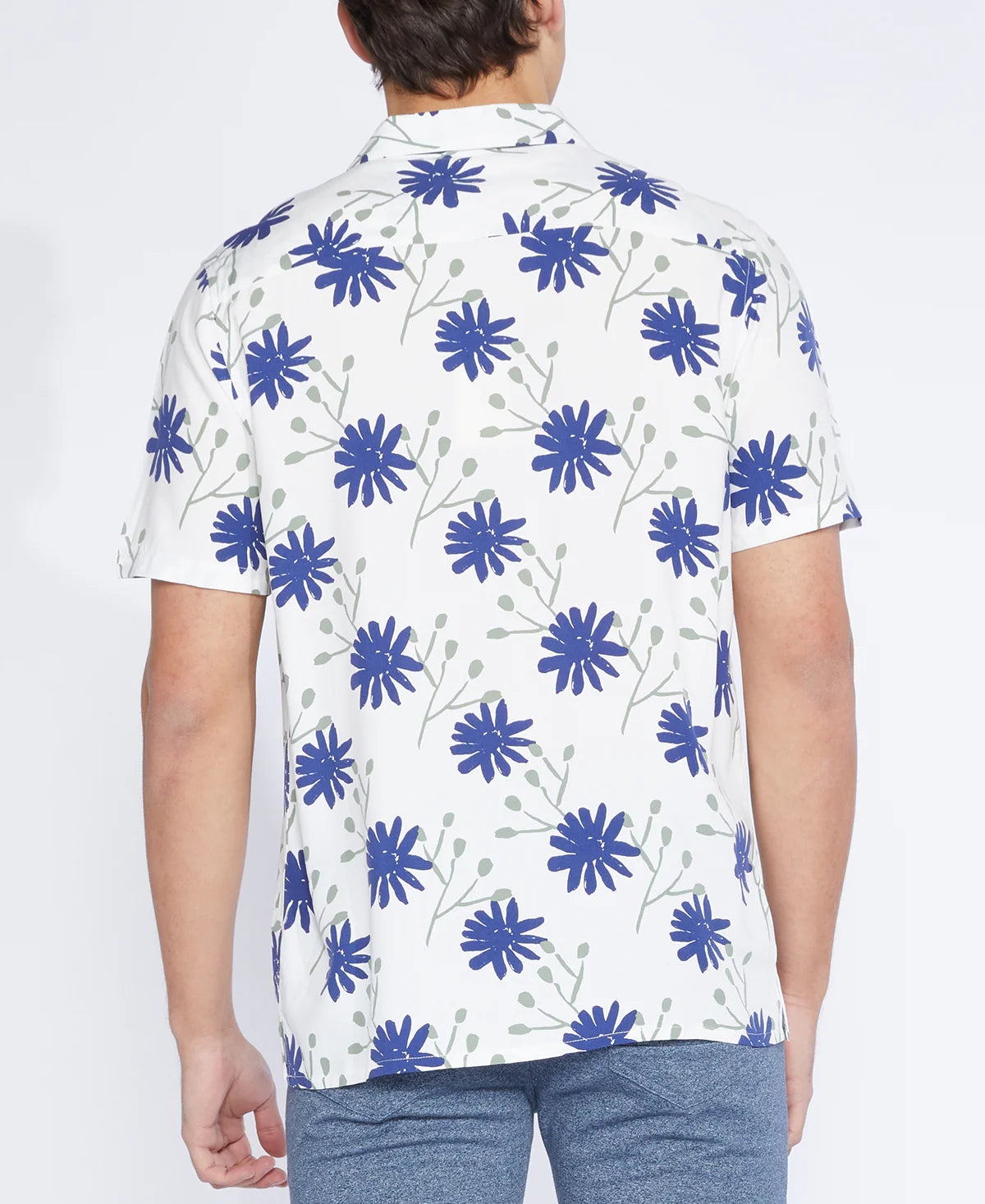 Arroyo Printed Resort Shirt  | White
